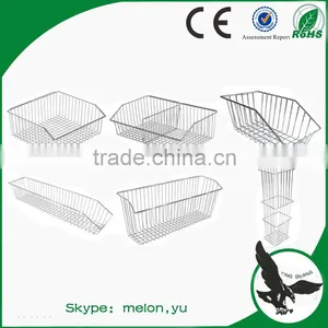 Small Metal Baskets for Hospital/Chrome Wire Baskets/Wall Pannel Baskets thumbnail-1