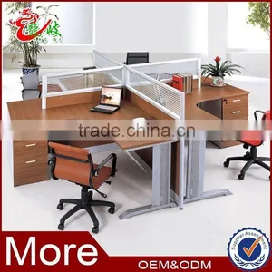 Hot Sale Glass Aluminium Partition Office Screen Workstation Melamine Cubicle Partition Modular Workstation thumbnail-1