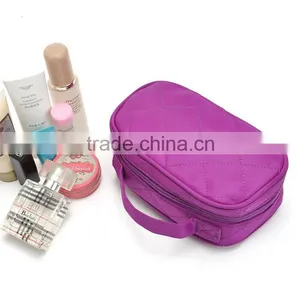 Nylon Quilted Cosmetic Travel Bag thumbnail-1