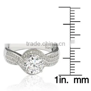 Xunaghuang Beautiful Silver 925 White Gemstone Engageent Women Ring thumbnail-4