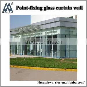 Point-fixing Glass Curtain Wall for Exterior Facade Cladding thumbnail-1