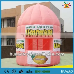 Hot Sale Pink Lemoande Inflatable Advertising Booth thumbnail-1