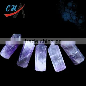 Natural Amethyst Crystal Quartz Point Wand thumbnail-1