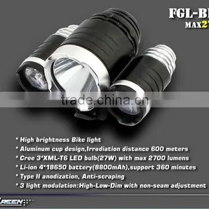 18650 Battery Xml T6 LED Rechargeable Bike Torch thumbnail-3