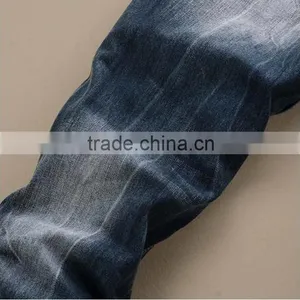 Fashion Stylish Men's Designed Straight Regular Fit Trousers Casual Jean Plaid Pants JeansTrousers thumbnail-3