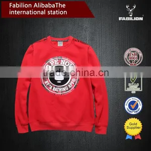 2015 Latest Style Fashion Crew Neck Printing Wholesale Cheap Price for Pullover Hoodie thumbnail-3