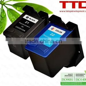 TTD Remufactured 21 22 Ink Cartridge C9351AA C9352AA for HP DeskJet 3910 3915 3930 3930V thumbnail-1