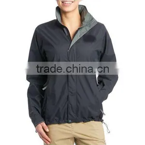Black Waterproof Windproof Ladies Jacket thumbnail-1