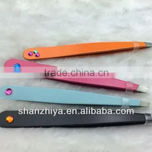 2014 New Good Eyebrow Tweezers With Diamond Makeup Tool thumbnail-1