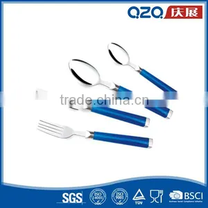 Strict Process Succinct Practical Custom Blue Stainless Steel Spoon Price thumbnail-3