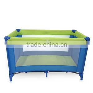 Portable Baby Child Travel Cot 2-in-1 Infant Playpen Bed Bassinet thumbnail-1