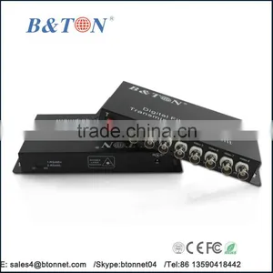 1/2/4/8/16/32 Channels Digital Video Audio Fiber Optical Converter for CCTV Security thumbnail-1