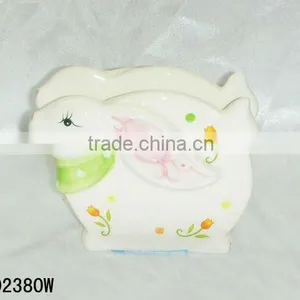 Ceramic Easter Rabbit Paper Napkin Holders thumbnail-1