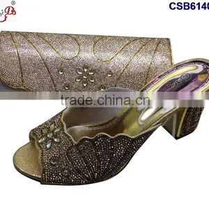 CSB6140 2016 The Top Latest Fashion Woman Italy Style High Heel Sandal Shoes With Bags thumbnail-3