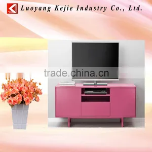 2016 China Supplier Black and White Elegant Wooden TV Cabinet With Showcase thumbnail-1