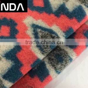 Wool Acrylic Blend Jacquard Knitting Fabric for Women Overcoat thumbnail-1