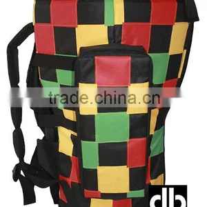 African Djembe Drums Gig Bags Deluxe Rasta Patchwork thumbnail-3