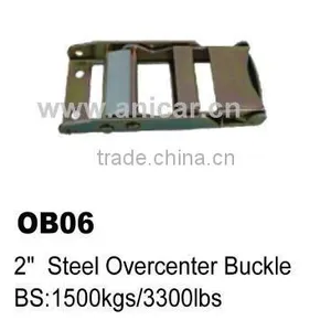 OB06 2" Steel Overcenter Buckle for Truck Tie Down thumbnail-1