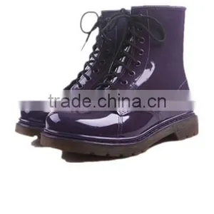 Women Fashion Ankle Pvc Rain Boots thumbnail-2