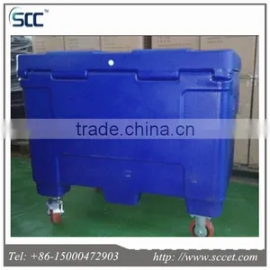 Rotational LLDPE Dry Ice Chilly Box With Wheels for Storing Dry Ice thumbnail-5