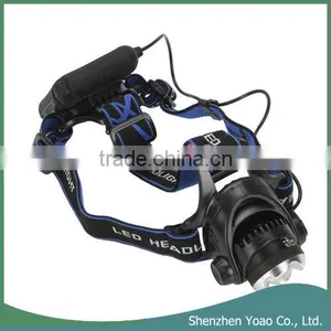 T6 LED Adjust Zoom HeadLamp Black thumbnail-1