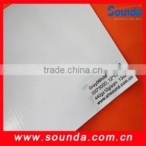 Grey/white Laminated Frontlit Pvc Flex Banner Outdoor Digital Printing Media thumbnail-1