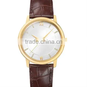 Diamond Quartz Ladies18k Gold Watch Japanese Movement Watches thumbnail-1