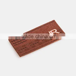 Popular Fashion Debossed Printing Brand Leather Patches for Man thumbnail-3