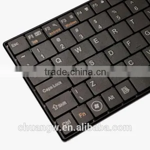 Super-thin BT8 Bluetooth 3.0V Wireless Keyboard With Touchpad for PC Cell Phone IPhone IPad thumbnail-5
