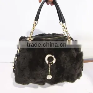 2015 Real Mink Leather and Fur Handbags thumbnail-3