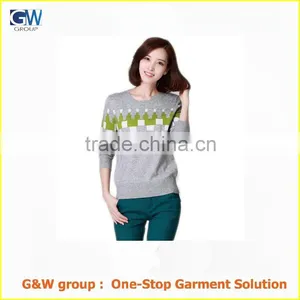 New Design Fashion O-neck Sweater Women thumbnail-2