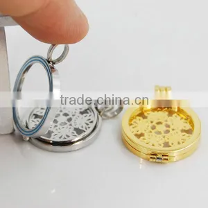 Round Pendant Holder/locket With Necklace Jewelry Wholesale thumbnail-2
