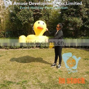 MOQ 50pcs PVC Giant Duck Pool Float Inflatable Donut for Fun thumbnail-2
