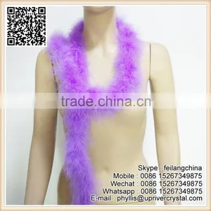 Gorgerous Temptation 40g Bleached Light Purple Fluffy Feather Boa thumbnail-1
