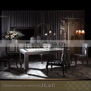 Luxury Dinner Room Table Handcrafted AT14 Dinner Table- JL&C Luxury Home Furniture thumbnail-1
