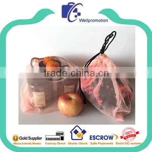 Mesh Small Drawstring Bags for Fruits and Vegetables thumbnail-1
