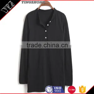 Wholesale China Fashion Design Blank Pima Cotton Custom Woman t Shirt With Halflong Sleeve thumbnail-2