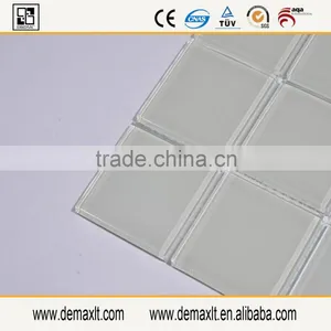 Brick Pearl White Crystal Glass Mosaic Tile for Bar Decoration thumbnail-3