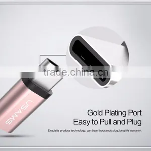 Micro to Type C Adapter USAMS Data Sync Charging USB Type C Male to Micro USB Female Data Adapter Connector thumbnail-2