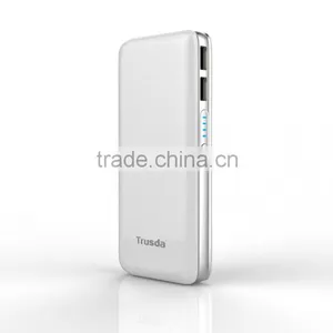 TRUSDA New Product Lithium Battery Charger Built in Cable Solar Power Bank 13000mAh With CE FCC ROHS thumbnail-2