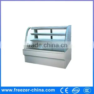 Arc Curved Glass Display Cake Refrigerator Showcase thumbnail-1