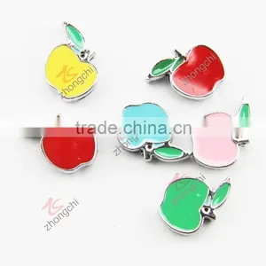 Teacher's Red Apple Enamel Bead Charm For European Jewelry (JP08) thumbnail-1