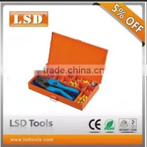 LSD Good Quilty Tool Kit Sets Professional for Crimping Cable Ferrules AN-056TH Combination Tools in Metal Box thumbnail-1