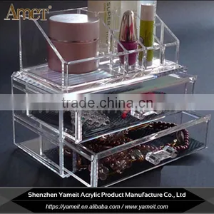 China Custom Rohs Table Clean Acrylic Cosmetic Display Case thumbnail-2