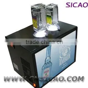 2 Bottle Small Desktop Bar Fridge Shot Machine Chiller Liquor Dispenser thumbnail-2