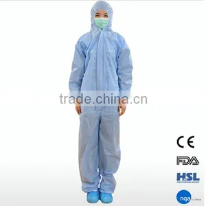 2015 New Products Waterproof YELLOW Disposable Coverall With Hood thumbnail-2