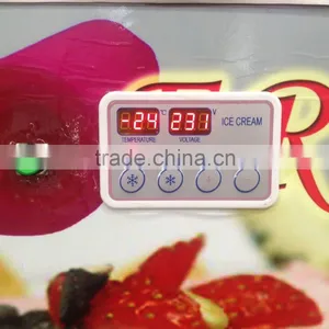 Oreo and Brownie Ice Cream Rolls Machine With Real Frozen Yogurt Fruits thumbnail-3