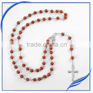 Islamic Prayer Catholic Crucifix Rosary Necklace thumbnail-1