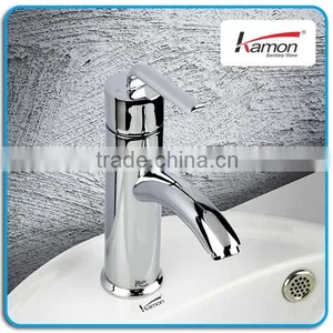 2-way Curved Wash Mixer Water BrassBasin Faucet thumbnail-1