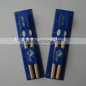 New Ideas Ruler Set/assorted Stationery Set/pencil With Sharpener With Ruler thumbnail-1